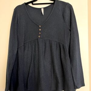 Blue Mia & Tess Long Sleeve Shirt
